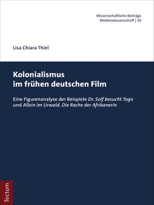 cover image of Kolonialismus im frühen deutschen Film